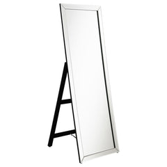Best Furniture Outlet - Coaster - Soline 22 x 61 Inch Framed Standing Floor Mirror Silver - 961633