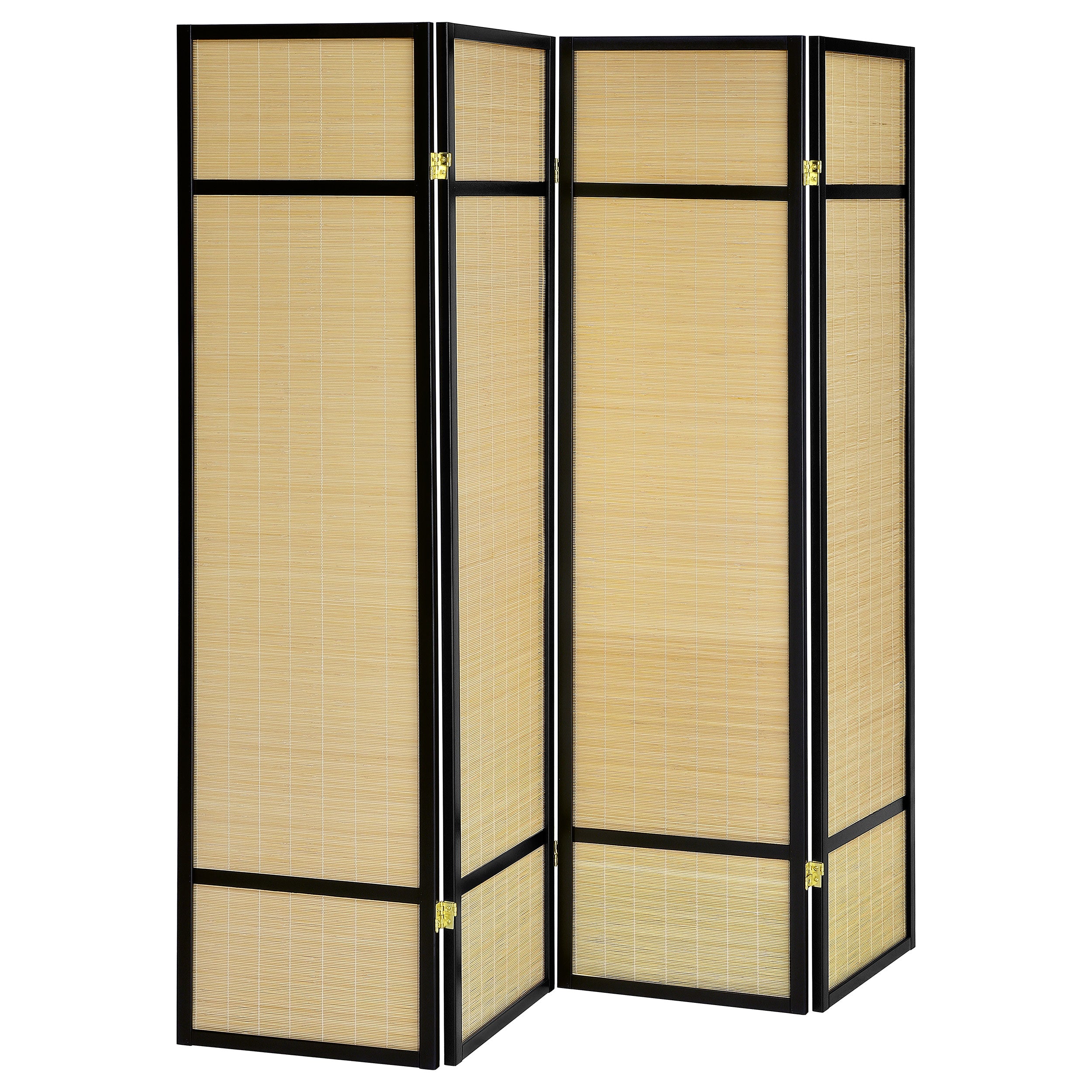 Best Furniture Outlet - Coaster - Pearce 4-panel Bamboo Room Divider Folding Screen Natural - 961648