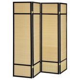 Best Furniture Outlet - Coaster - Pearce 4-panel Bamboo Room Divider Folding Screen Natural - 961648