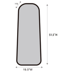 Simeon 20 x 52 Inch Full Length Floor Mirror Antique Gold