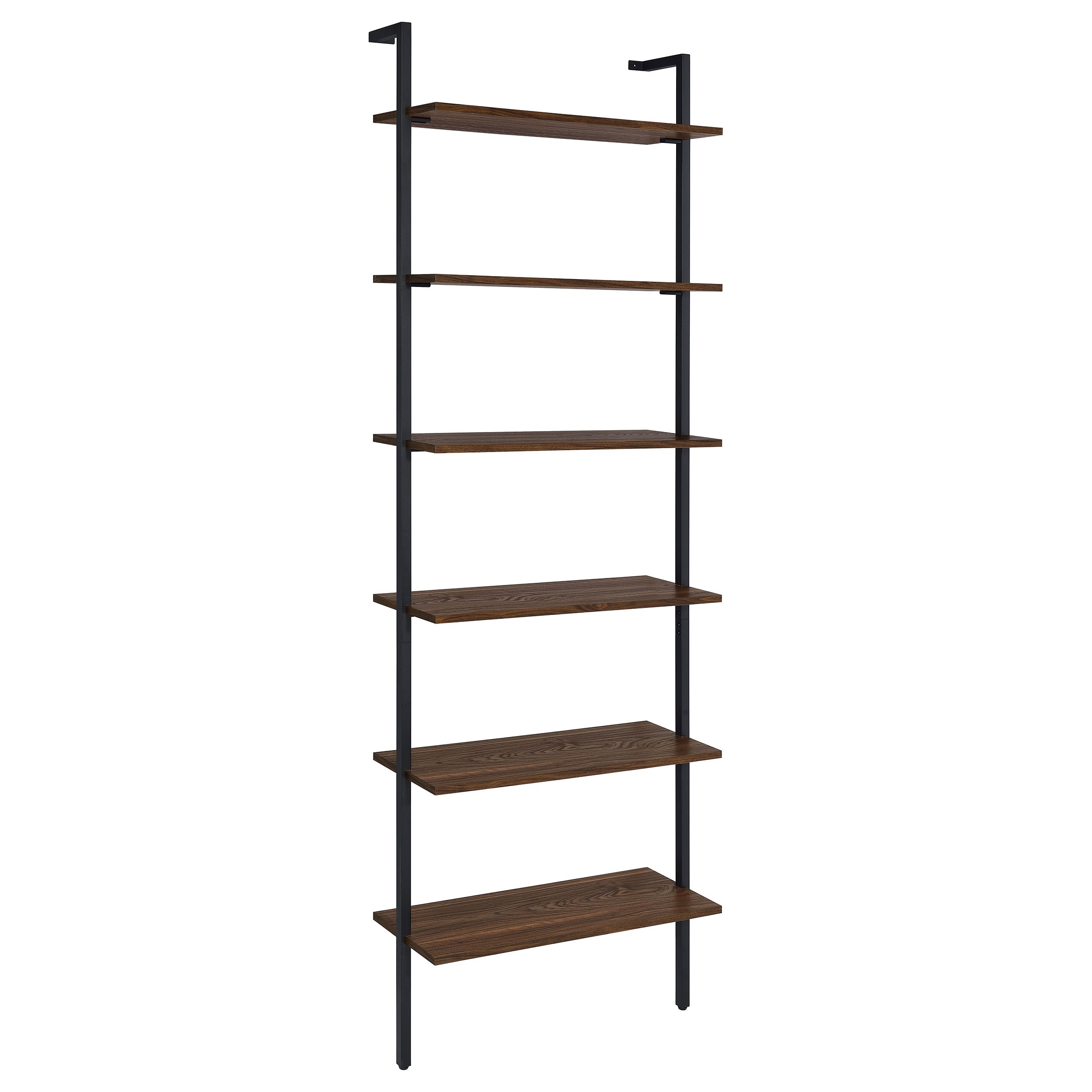 Best Furniture Outlet - Coaster - Owens 96-inch 6-shelf Wall Bookshelf Walnut - 980072