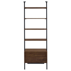 Owens 3-piece 96-inch Wall Mounted Bookshelf Set Walnut