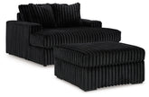 Best Furniture Outlet - Ashley Furniture - Midnight-Madness Oversized Chaise and Oversized Accent Ottoman - Oversized Chaise and Oversized Accent Ottoman - 98103U10
