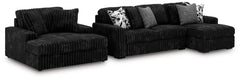 Best Furniture Outlet - Ashley Furniture - Midnight-Madness 2-Piece Sectional and Oversized Chaise - 2-Piece Sectional and Oversized Chaise - 98103U5