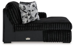 Midnight-Madness 2-Piece Sectional and Oversized Chaise
