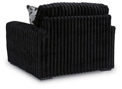 Midnight-Madness Oversized Chair and Ottoman