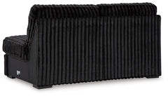 Midnight-Madness 4-Piece Sectional and Oversized Chaise