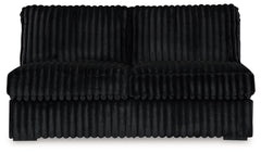 Midnight-Madness 4-Piece Sectional and Oversized Accent Ottoman