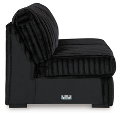 Midnight-Madness 4-Piece Sectional and Oversized Accent Ottoman