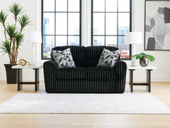 Best Furniture Outlet - Ashley Furniture - Midnight-Madness Living Room - Loveseat / Onyx - 9810335