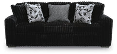Midnight-Madness Sofa and Oversized Ottoman