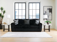 Midnight-Madness Sofa, Loveseat and Oversized Ottoman