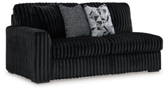 Midnight-Madness 4-Piece Sectional and Oversized Chaise