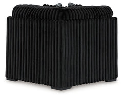 Midnight-Madness 3-Piece Sectional and Oversized Ottoman