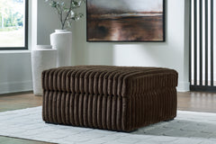 Midnight-Madness Loveseat, Oversized Chaise and Ottoman