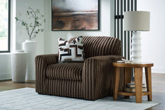 Midnight-Madness Sofa, Oversized Chair and Accent Ottoman