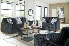 Midnight-Madness Sofa, Loveseat and Oversized Chaise