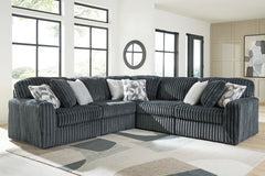 Best Furniture Outlet - Ashley Furniture - Midnight-Madness Sectional - RAF 5-Piece Sectional / Gunmetal - 98105S27