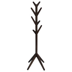 Best Furniture Outlet - Coaster - Margaret Solid Wood Coat Rack Clothing Hanger Cappuccino - 983273