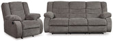 Best Furniture Outlet - Ashley Furniture - Tulen Reclining Sofa and Recliner - Reclining Sofa and Recliner - 98606U2