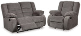 Best Furniture Outlet - Ashley Furniture - Tulen Reclining Loveseat and Recliner - Reclining Loveseat and Recliner - 98606U3