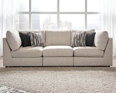 Best Furniture Outlet - Ashley Furniture - Kellway Sectional - 3-Piece Sectional Sofa / Bisque - 98707S6