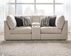 Best Furniture Outlet - Ashley Furniture - Kellway Sectional - 3-Piece Sectional Loveseat / Bisque - 98707S8