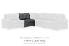 Best Furniture Outlet - Ashley Furniture - Brindley Pier Sectional - Armless Chair / Fog - 9950346