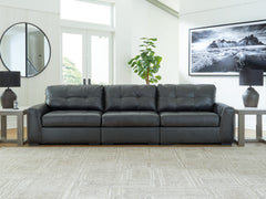 Best Furniture Outlet - Ashley Furniture - Brindley Pier Sectional - RAF 3-Piece Sectional Sofa / Fog - 99503S2