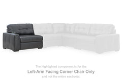 Best Furniture Outlet - Ashley Furniture - Brindley Pier Sectional - LAF Corner Chair / Fog - 9950364