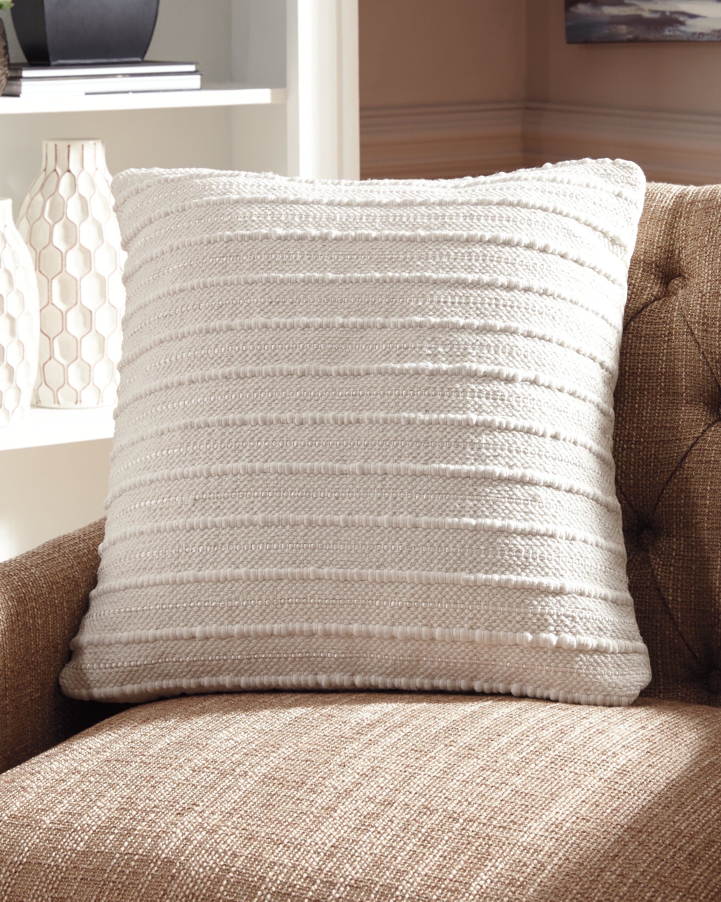 Best Furniture Outlet - Ashley Furniture - Theban Pillows - Pillow (4/CS) / Cream - A1000454