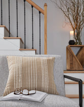 Best Furniture Outlet - Ashley Furniture - Benbert Pillows - Pillow / Tan/White - A1000958P