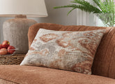 Best Furniture Outlet - Ashley Furniture - Aprover Pillows - Pillow (4/CS) / Rust/Gray/White - A1001040