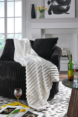 Best Furniture Outlet - Ashley Furniture - Alsonwell Throw (Set of 3) - Throw (3/CS) / White - A1001080