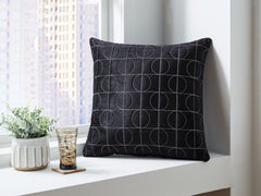 Best Furniture Outlet - Ashley Furniture - Kydner Pillows - Pillow (4/CS) / Black/Silver - A1001108