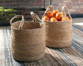 Best Furniture Outlet - Ashley Furniture - Brayton Basket - Basket Set (Set of 2) / Natural - A2000094