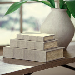 Best Furniture Outlet - Ashley Furniture - Jolina Box (Set of 3) - Box Set (3/CN) / Linen - A2000486