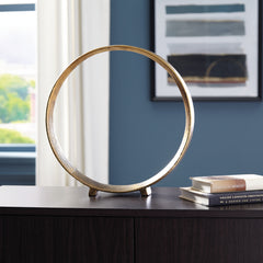 Best Furniture Outlet - Ashley Furniture - Ryandale Sculpture - Sculpture (2/CS) / Antique Brass Finish - A2000500