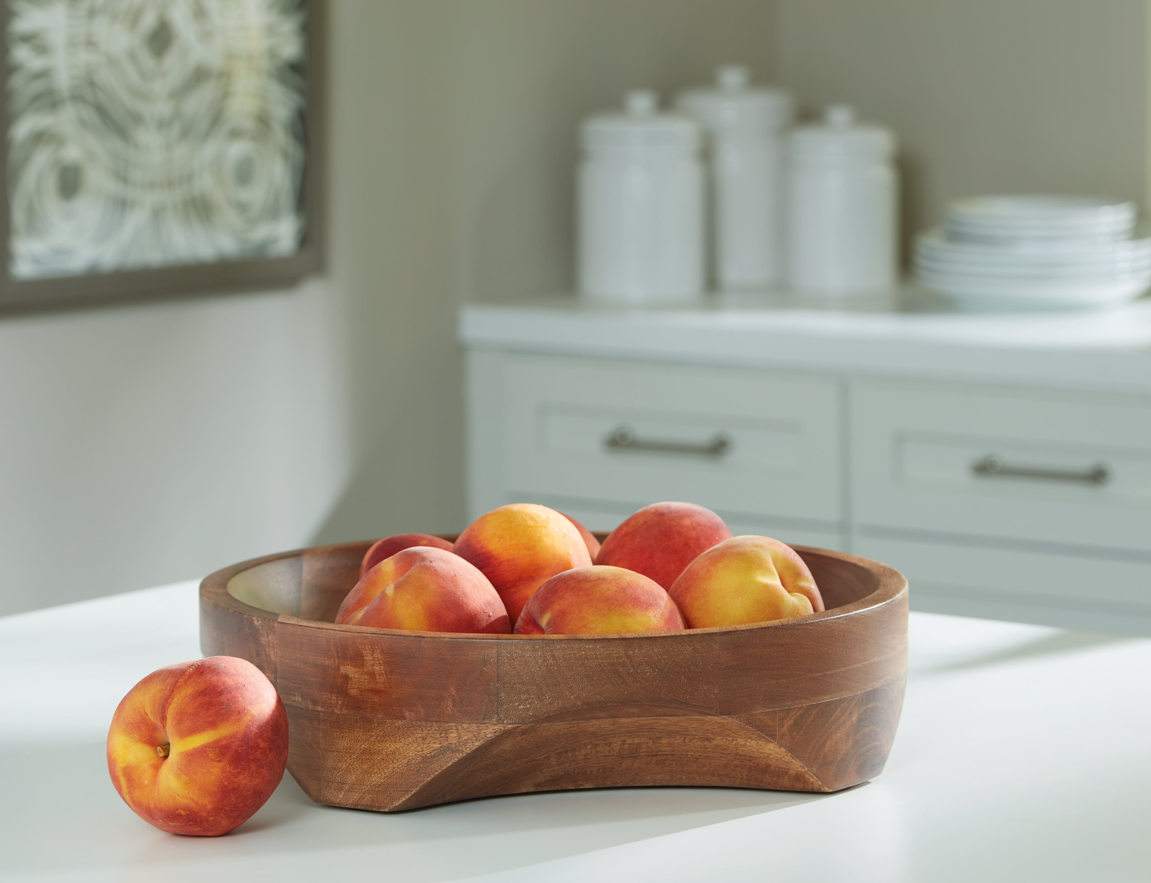 Best Furniture Outlet - Ashley Furniture - Myrtewood Bowl - Bowl / Natural - A2000610