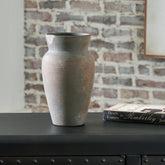 Best Furniture Outlet - Ashley Furniture - Brickmen Vase - Vase / Antique Gray - A2000657