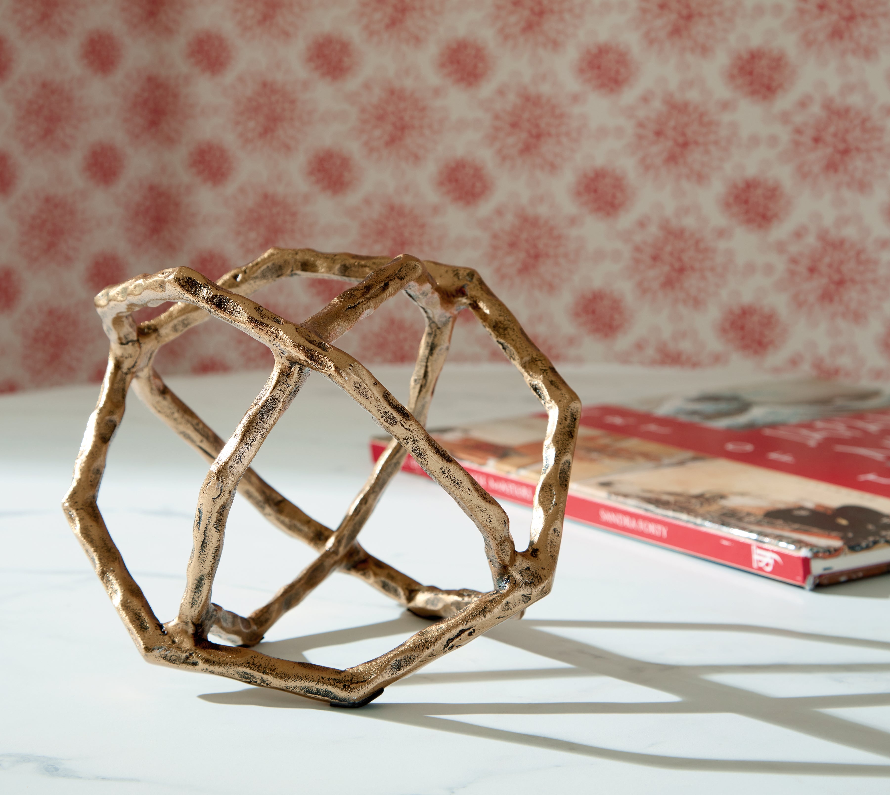 Best Furniture Outlet - Ashley Furniture - Laddington Sculpture - Sculpture (2/CS) / Antique Brass Finish - A2000670