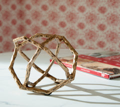 Best Furniture Outlet - Ashley Furniture - Laddington Sculpture - Sculpture (2/CS) / Antique Brass Finish - A2000670