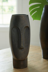 Best Furniture Outlet - Ashley Furniture - Elanman Vase - Vase / Antique Bronze - A2000693