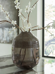 Best Furniture Outlet - Ashley Furniture - Harpwick Vase - Vase / Iridescent Gray - A2000727
