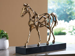 Best Furniture Outlet - Ashley Furniture - Grainville Sculpture - Sculpture / Antique Gold Finish - A2000774