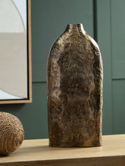 Best Furniture Outlet - Ashley Furniture - Wallmond Vase - Vase / Antique Brass Finish - A2000822