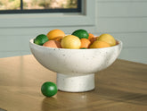 Best Furniture Outlet - Ashley Furniture - Dallinworth Bowl - Bowl / White/Black - A2000833