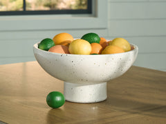Best Furniture Outlet - Ashley Furniture - Dallinworth Bowl - Bowl / White/Black - A2000833