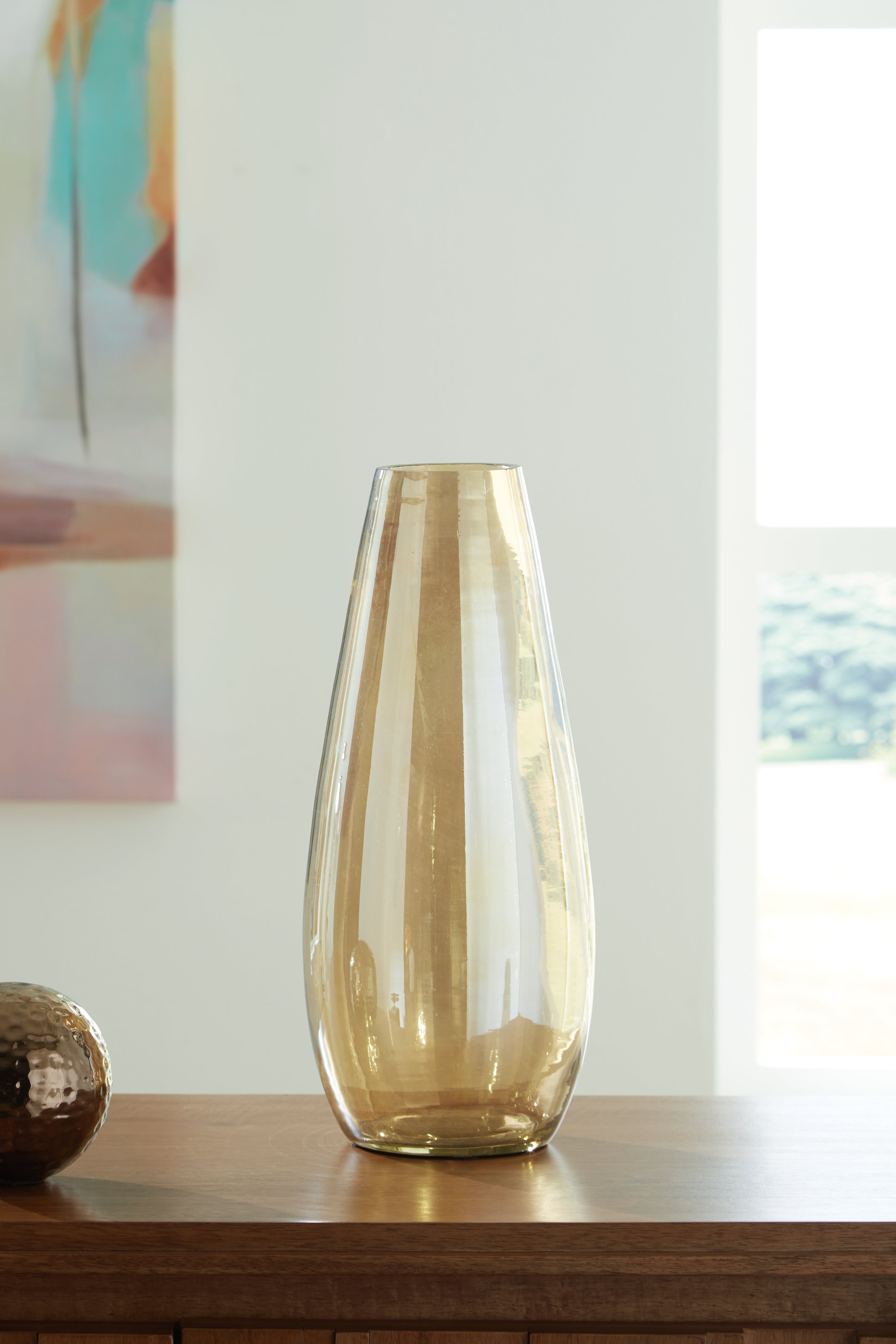 Best Furniture Outlet - Ashley Furniture - Rhettman Vase - Vase / Amber - A2900005