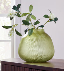 Best Furniture Outlet - Ashley Furniture - Scottyard Vase - Vase / Olive Green - A2900007